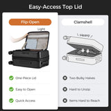 CASELLY Carry On Luggage Top Opening with Cup Holder & Phone Holder, Expandable PC Hard Shell Suitcase, USB Charging Port, Side Hook, 360° Spinner Wheels, TSA Lock & YKK Zippers for Women Man Gifts