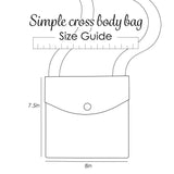 Life-Changing Leather Simple Crossbody Handbag Small Women Men Festival Bag Ethical Eco-Friendly Handmade Purse 100% Genuine (Cafe)