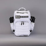 WOLFpak 35L Athletic Gym Backpack (Polar White) Durable 1000D Waterproof Oxford Material with MOLLE Webbing, Laptop Pocket & Dual Cup Holders, Durable Fitness/Travel/Military Daypack