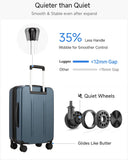 LUGGEX Carry On Luggage and 6 Set Travel Packing Cubes Bundle – Travel Essentials