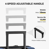 LEVEL8 Luminous 28 Inch Trunk Luggage with Luggage Straps