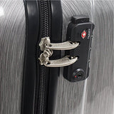 Chariot Duro 21" Laptop Hardside Carry-On Spinner Luggage (Silver)