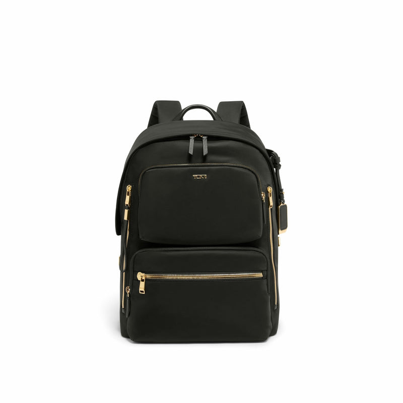 TUMI - Voyageur Montana Backpack - Stylish Travel Backpack for Women - For Business, Work - Fits up to 16" Laptops - Black/Gold