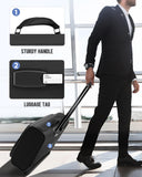 MATEIN Rolling Garment Bag with 2 Packing Cubes, Large Check-in Travel Garment Bags with 17.3 Inch Laptop Compartment, Wrinkle Free Wheeled Business Softside Suitcase Luggage for Men and Women, Black