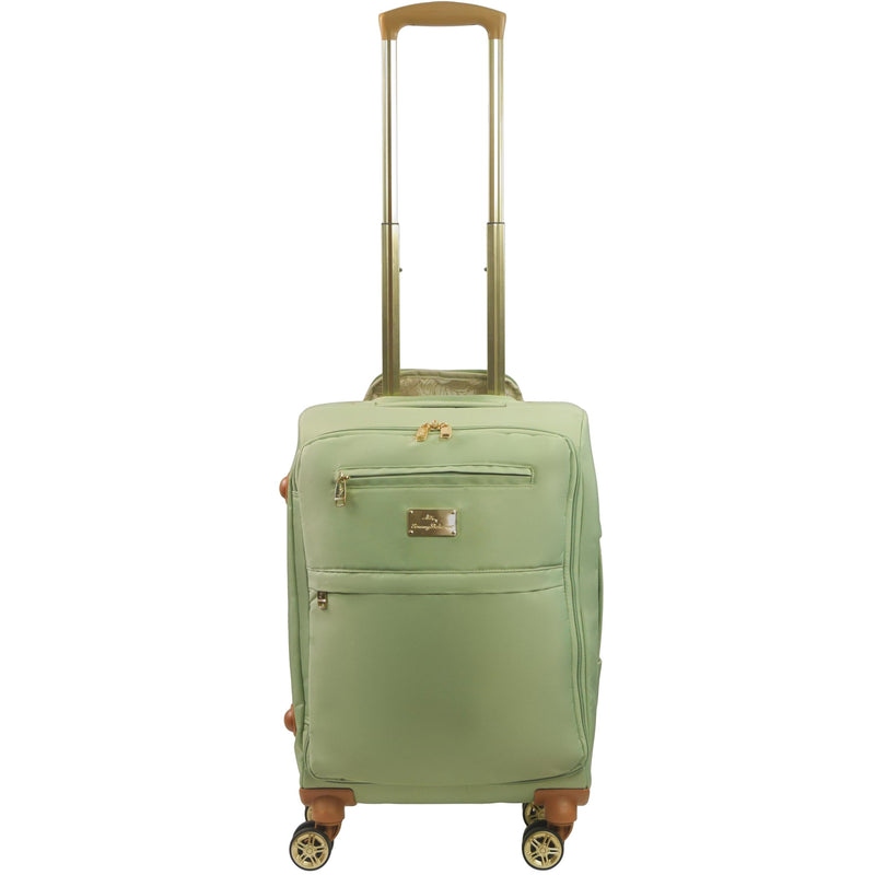Tommy Bahama 22 Inch Rolling Luggage, Soft Sided Suitcase with Spinner Wheels, Sage