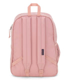 JanSport Cross Town Plus Remix Backpack - Padded Back Panel, Laptop Sleeve, and Front Pocket Organizer - Misty Rose Corduroy