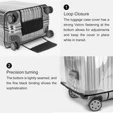 T Tersely 3 Pieces Luggage Cover Protectors, for 20 24 28 inch luggage Clear PVC Suitcase Cover Set,Waterproof Suitcase Protective Covers for Tsa Approved for Travel