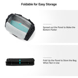Hanke Underseat Carry On luggage Bags for Travel, Foldable Travel Bags for Women, Soft Lightweight Personal Item Travel Bag Small Carry On Bags for Airplanes, Travel Tote Bags for Women Men.（Black）