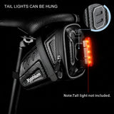 Xyphium Bike Saddle Bag EVA Hard Shell Waterproof 1.5L Bike Bag Under Seat Bike Storage Pouches for Adult Road Mountain Bikes