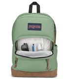 JanSport Right Pack Backpack - Durable Daypack with Padded 15" Laptop Sleeve, Spacious Main Compartment & Integrated Water Bottle Pocket - Loden Frost