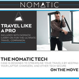 NOMATIC Tech Case: Laptop Protective Case for MacBook Air, iPad Pro, Chromebook Notebook Computer and Chargers, Water Resistance Laptop Computer Bag