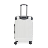 Kenneth Cole Reaction Flying Axis 24" Hardside Expandable 8-Wheel Spinner Check-Size Luggage, Coconut White