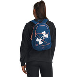 Under Armour unisex-adult Hustle Play Backpack, (426) Varsity Blue/Varsity Blue/White, One Size Fits Most
