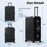 Krute Luggage Sets 2 Pieces Aluminum Frame Suitcase With Spinner Wheels 20 28 Inch Hardside No Zipper PC Luggages with USB Charger