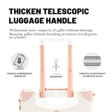 COTRUNKAGE Vintage Suitcases Set on Wheels, 20 Inch White Carry-on Luggage 2 Piece Set with 13" Hard Shell Train Case Womens, Cream White