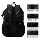 SEYATULLH Basketball Backpack with Ball Holder - Sports Equipment Bag with Shoe Compartment(Black)