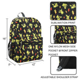 Bioworld Pokemon Pikachu All-Over Print 16" Backpack