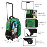 Minecraft Rolling 16” Backpack with Adjustable Handle