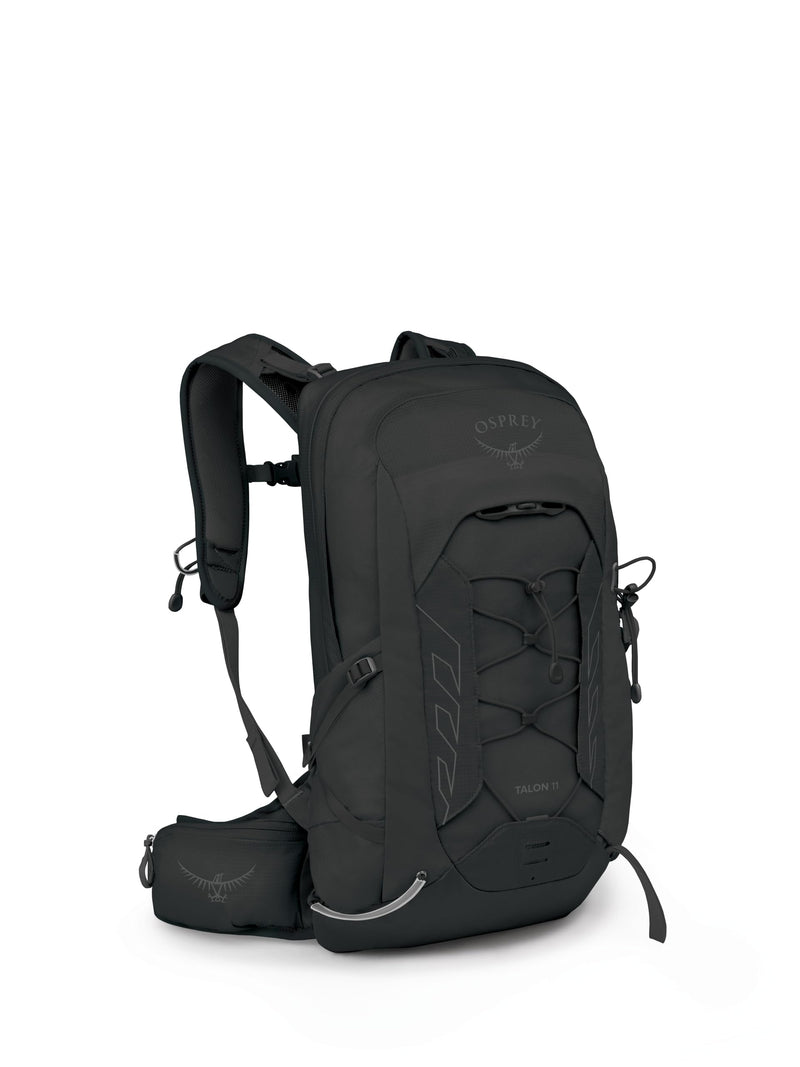 Osprey Talon 11L Men's Lightweight Hiking Backpack - Small Daypack for Travel & Camping, Black/Coal Grey