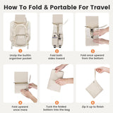 TUIKEN Small Hiking Backpack 10L- Lightweight Packable Foldable Backpack for Travel Camping Outdoor Commute, Compact Rucksack for Women Men(Beige)