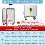 Yotako Clear PVC Suitcase Cover Protectors 30 Inch Luggage Cover Protectors for Wheeled Suitcase 30''