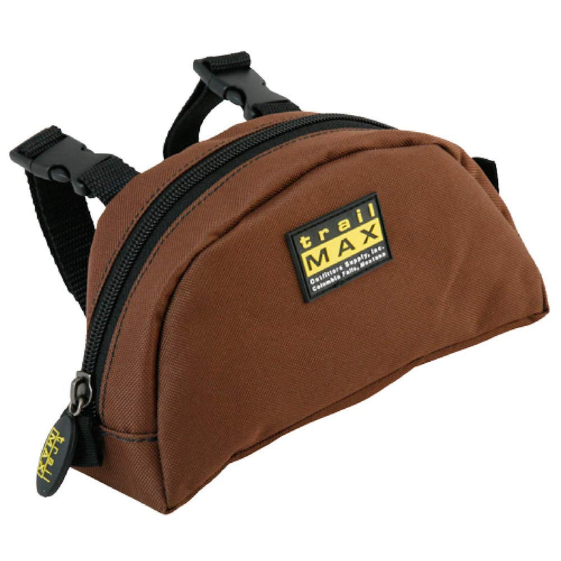 TrailMax Original Pommel Pocket Saddlebag for Western & Endurance Saddles; Cellphone Saddle Horn Bag; Saddle Horn Bag for Horses; Trail Riding Cellphone Pommel Pocket; Brown