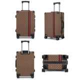 VH&GRED Fashionable & Durable Leather Suitcase - Lightweight Large Travel Luggage for Women with 4 Spinner Wheels, TSA Lock, Water-Resistant Elegant Design