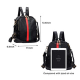 Alovhad Pu Leather Mini Backpack For Women Purse Cute Daypack Bag Fashion Shoulder Bag (B-Big Black)