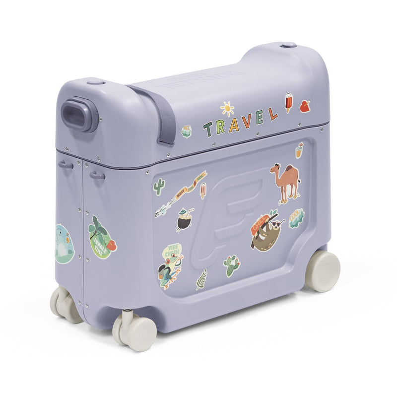 Stokke JetKids BedBox, Arctic Blue - Ride-On Suitcase for Kids 2-7 Years Old (up to 77 lbs) - Transforms Into Bed - Includes Mattress, | Backpacks4Less