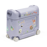 Stokke JetKids BedBox, Arctic Blue - Ride-On Suitcase for Kids 2-7 Years Old (up to 77 lbs) - Transforms Into Bed - Includes Mattress, | Backpacks4Less