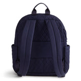 Vera Bradley Women's Premium Cotton Bancroft Backpack, Peacoat, One Size