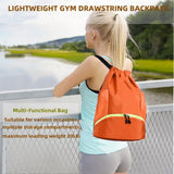 Suaetiai Soccer Bags, Waterproof Drawstring Gym Backpack for Baskestball Rugby Volleyball Yoga, Large Capacity Sports Bag