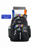 FUEL Travel Laptop Backpack Sport Shock Multi Large Compartments for College Bookbag, Hiking, Work, 18.5 x 13 x 7 Inches, Inch Black