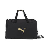 PUMA Evercat 22" Wanderer Rolling Duffel Bag, Black/Gold, OS