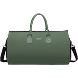Modoker Eco-Friendly Convertible Garment Bags for Travel, Carry on Garment Duffel Bag for Women Men Weekender - 2 in 1 Hanging Suitcase Suit Travel Bags, Green