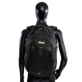 Fila Vertex Tablet and Laptop Backpack, Black/Neon