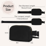 VOROLO Fanny Pack For Women And Men Crossbody Bag Belt Bag with Adjustable Strap Graduation Gifts Black