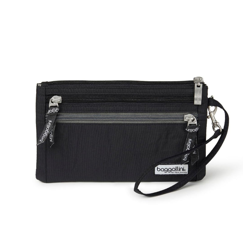 Baggallini Unisex Adult Luggage Only Rfid Currency Organizer Travel Wallet, Black