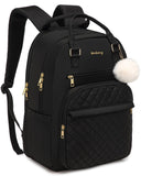 VANKANY Laptop Backpack Women, School Backpack for Teen Girls Middle High School College Students, Teacher Work Bag Nursing Bookbag, Black