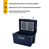 RTIC 45 QT Ultra-Tough Cooler Hard Insulated Portable Ice Chest Box for Beach, Drink, Beverage, Camping, Picnic, Fishing, Boat, Barbecue, Navy