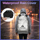 MATEIN 17.3 Inch Gaming Laptop Backpack, Large Gaming Backpack with Tech Pouch, Waterproof Rain Cover, Padded Shoulder Straps, Airlined Approved College Computer Bag for Men