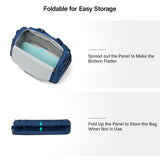 Hanke Underseat Carry On luggage Bags for Travel, Foldable Travel Bags for Women, Soft Lightweight Personal Item Travel Bag Small Carry On Bags for Airplanes, Travel Tote Bags for Women Men.（Blue）
