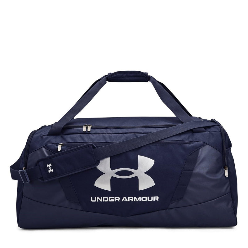 Under Armour unisex-adult Undeniable 5.0 Duffle-Large, Midnight Navy (410)/Metallic Silver, One Size Fits Most