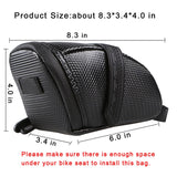 Tongha Bicycle Seat Bag Water Proof,Bike Pack under Seat,Bike tail Large Capacity Saddle Bag,Wedge Saddle Bag for Bike,Cycling Accessories