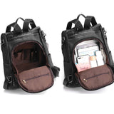 YOUNNE Women Backpack Purses PU Leather Anti-theft Rucksack Waterproof Daypack Casual Shoulder Satchel Bag (Black)