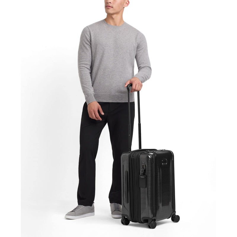 TUMI - Tegra-Lite 4 Wheel Luggage - Highly Durable Suitcase, Flexible Shell, Sleek and Lightweight Men's and Women's Expandable Rolling Bag - International, Black Graphite