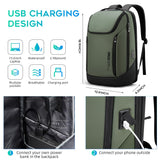 BANGE Business Smart Backpack Waterproof fit 15.6 Inch Laptop Backpack with USB Charging Port,Travel Durable Backpack