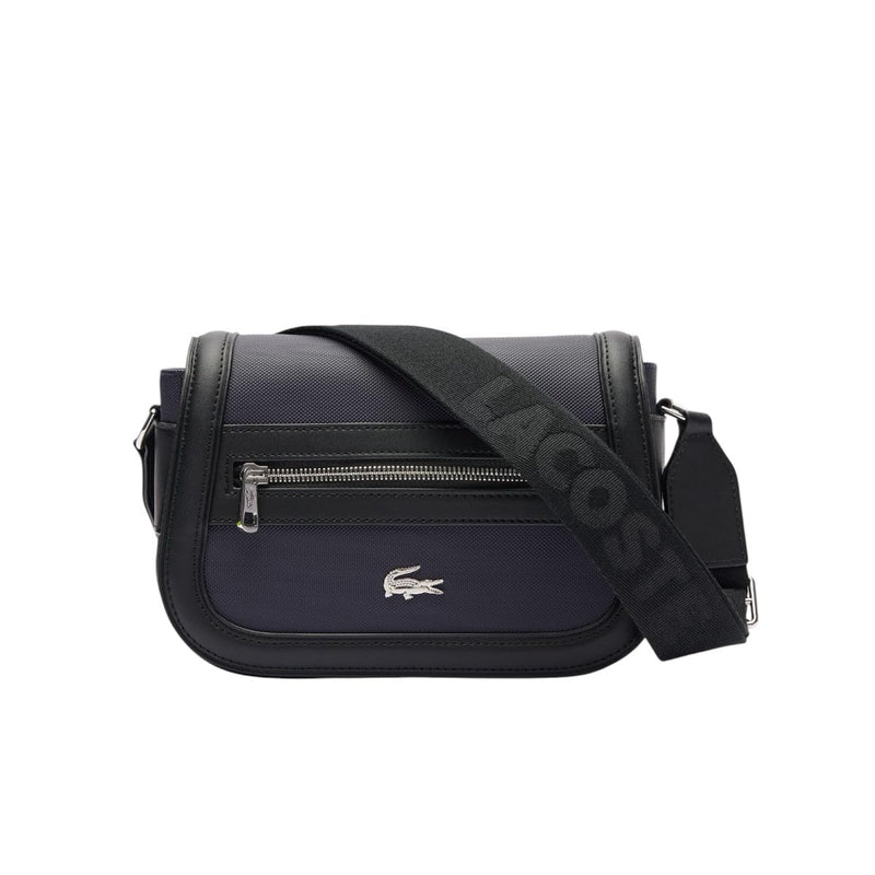 Lacoste Women's Flap Crossover Crossbody Bag, Dark Sapphires/Black, One Size