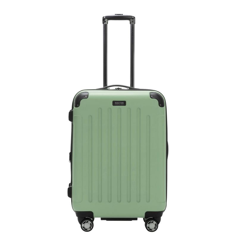 Kenneth Cole REACTION Renegade Luggage Expandable 8-Wheel Spinner Lightweight Hardside Suitcase, Seafoam, 24-Inch Checked