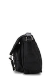 Gucci, Pre-loved Black GG Nylon Buckle Flap Messenger Small, Black